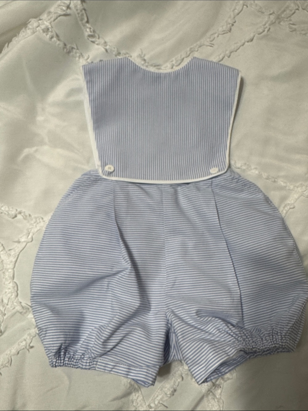 Classic Blue Stripe Kids One-Piece Romper